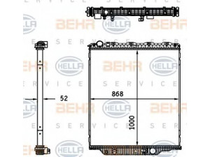 HELLA 8MK 376 761-651 radiatorius, variklio aušinimas
21000184, 21000185, 21095126, 21095128