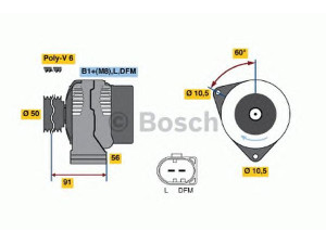 BOSCH 0 124 615 049 kintamosios srovės generatorius 
 Elektros įranga -> Kint. sr. generatorius/dalys -> Kintamosios srovės generatorius
014 154 01 02, A 014 154 01 02