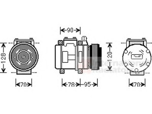 VAN WEZEL 0200K028 kompresorius, oro kondicionierius 
 Oro kondicionavimas -> Kompresorius/dalys
JPB101330