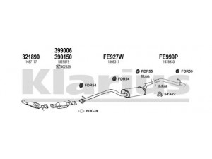 KLARIUS 361942U išmetimo sistema 
 Išmetimo sistema -> Išmetimo sistema, visa