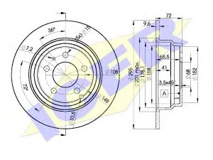 ICER 78BD7940-2 stabdžių diskas 
 Dviratė transporto priemonės -> Stabdžių sistema -> Stabdžių diskai / priedai
2 717 94, 2 717 940