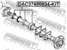 FEBEST DAC37680034-KIT rato guolio komplektas 
 Ašies montavimas/vairavimo mechanizmas/ratai -> Rato stebulė/montavimas -> Rato guolis
MR410569, MR475013