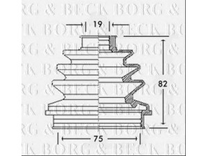 BORG & BECK BCB2260 gofruotoji membrana, kardaninis velenas 
 Ratų pavara -> Gofruotoji membrana
191498203B, 191498203B, 191 498 203 B