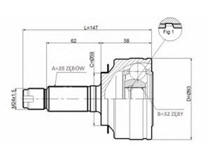 STATIM C.445 jungčių komplektas, kardaninis velenas 
 Ratų pavara -> Sujungimai/komplektas
44014SCAE01, 44014SDCA50