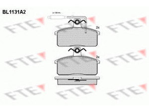 FTE BL1131A2 stabdžių trinkelių rinkinys, diskinis stabdys 
 Techninės priežiūros dalys -> Papildomas remontas
8E0 211 650 81, 8E0 211 650 81 A
