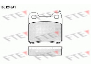 FTE BL1243A1 stabdžių trinkelių rinkinys, diskinis stabdys 
 Techninės priežiūros dalys -> Papildomas remontas
44 67 072
