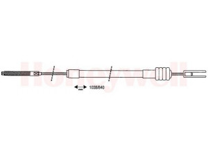 BENDIX 432951B trosas, stovėjimo stabdys 
 Stabdžių sistema -> Valdymo svirtys/trosai
95495405, 95495405