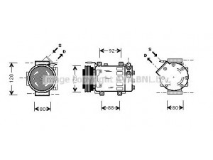 AVA QUALITY COOLING RTAK039 kompresorius, oro kondicionierius 
 Oro kondicionavimas -> Kompresorius/dalys
7700875357, 7701499858