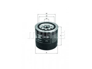 KNECHT OC 383 alyvos filtras 
 Techninės priežiūros dalys -> Techninės priežiūros intervalai
4126435, 4158728, 4160703, 4199523
