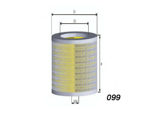 MISFAT R140 oro filtras 
 Techninės priežiūros dalys -> Techninės priežiūros intervalai
894232059, 8942320590, 25062054