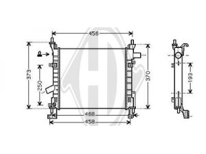 DIEDERICHS 8146007 radiatorius, variklio aušinimas 
 Aušinimo sistema -> Radiatorius/alyvos aušintuvas -> Radiatorius/dalys
1231795, 1361841, 1S5H8005BA, 1S5H8005BB