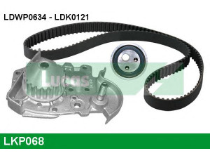 LUCAS ENGINE DRIVE LKP068 vandens siurblio ir paskirstymo diržo komplektas 
 Diržinė pavara -> Paskirstymo diržas/komplektas -> Paskirstymo diržas/komplektas