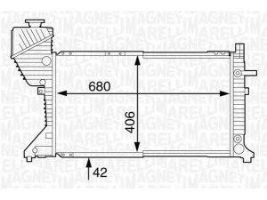 MAGNETI MARELLI 350213123300 radiatorius, variklio aušinimas 
 Aušinimo sistema -> Radiatorius/alyvos aušintuvas -> Radiatorius/dalys
9015003600, A9015003600