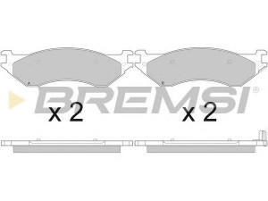 BREMSI BP2917 stabdžių trinkelių rinkinys, diskinis stabdys
5018240AA, 5093796AA, 5102061AA