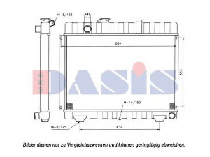 AKS DASIS 133860T radiatorius, variklio aušinimas
6015000703, 6015000903, 6015001103