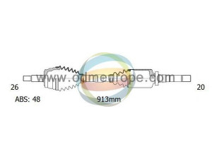 ODM-MULTIPARTS 18-092121 kardaninis velenas 
 Ratų pavara -> Kardaninis velenas
43040-05030, 43410-05221