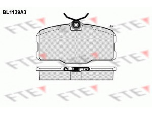 FTE BL1139A3 stabdžių trinkelių rinkinys, diskinis stabdys 
 Techninės priežiūros dalys -> Papildomas remontas
000 420 06 20, 000 420 46 20, 000 420 47 20
