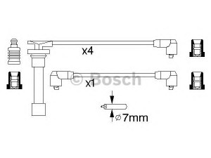 BOSCH 0 986 356 799 uždegimo laido komplektas 
 Kibirkšties / kaitinamasis uždegimas -> Uždegimo laidai/jungtys