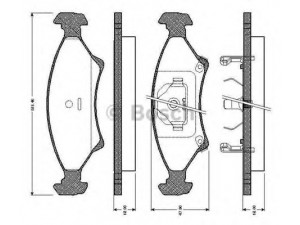 BOSCH 0 986 TB2 716 stabdžių trinkelių rinkinys, diskinis stabdys 
 Techninės priežiūros dalys -> Papildomas remontas
0K20A 3323Z