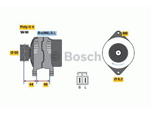 BOSCH 0 986 038 431 kintamosios srovės generatorius 
 Elektros įranga -> Kint. sr. generatorius/dalys -> Kintamosios srovės generatorius
A 002 T 09291, A 002 T 09392, A 2 T 09291