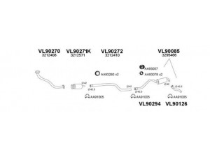 VENEPORTE 900135 išmetimo sistema 
 Išmetimo sistema -> Išmetimo sistema, visa