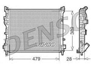 DENSO DRM23016 radiatorius, variklio aušinimas 
 Aušinimo sistema -> Radiatorius/alyvos aušintuvas -> Radiatorius/dalys
8200245596
