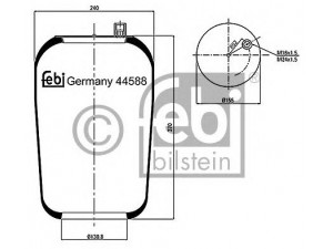 FEBI BILSTEIN 44588 dėklas, pneumatinė pakaba
942 328 06 01