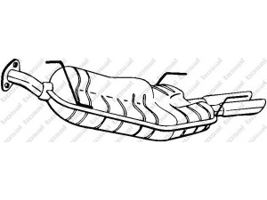 BOSAL 185-407 galinis duslintuvas 
 Išmetimo sistema -> Duslintuvas
24422471, 58 52 871, 8 52 428, 90500254