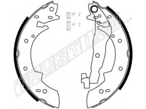 TRUSTING 127.269 stabdžių trinkelių komplektas 
 Techninės priežiūros dalys -> Papildomas remontas
423804, 423805, 424115, 424156