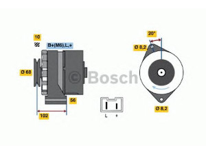 BOSCH 9 120 144 278 kintamosios srovės generatorius 
 Elektros įranga -> Kint. sr. generatorius/dalys -> Kintamosios srovės generatorius