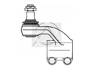 SIDEM 62432 skersinės vairo trauklės galas
310 980