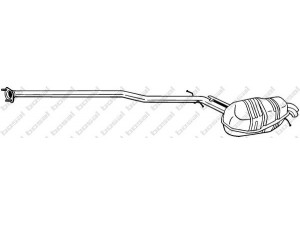 BOSAL 295-001 galinis duslintuvas 
 Išmetimo sistema -> Duslintuvas
3-06-76545, 3-07-93315, 3-12-01889