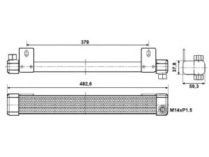 NRF 31164 alyvos aušintuvas, variklio alyva 
 Aušinimo sistema -> Radiatorius/alyvos aušintuvas -> Alyvos aušintuvas
7598311