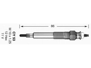 NGK 4315 kaitinimo žvakė 
 Kibirkšties / kaitinamasis uždegimas -> Kaitinimo kaištis
8-9708-0554-0, 8-9708-0554-1, Y701-18-601