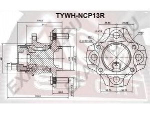 ASVA TYWH-NCP13R rato stebulė 
 Ašies montavimas/vairavimo mechanizmas/ratai -> Rato stebulė/montavimas -> Rato stebulė
42450-52020, 42450-52021