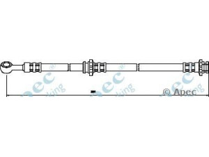 APEC braking HOS3229 stabdžių žarnelė 
 Stabdžių sistema -> Stabdžių žarnelės
462102F205, 462108F800