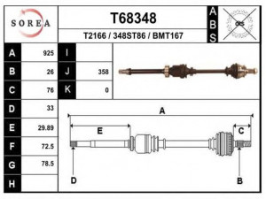 EAI T68348 kardaninis velenas
31607533216