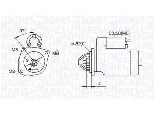 MAGNETI MARELLI 063521093000 starteris 
 Elektros įranga -> Starterio sistema -> Starteris
1524014R, 1347058080, 5802AQ