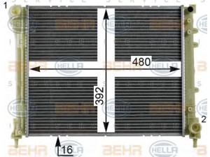 HELLA 8MK 376 900-211 radiatorius, variklio aušinimas 
 Aušinimo sistema -> Radiatorius/alyvos aušintuvas -> Radiatorius/dalys
51892706, 51939066