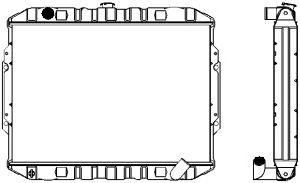SAKURA  Automotive 1221-0305 radiatorius, variklio aušinimas