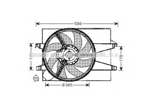 AVA QUALITY COOLING FD7542 ventiliatorius, radiatoriaus 
 Aušinimo sistema -> Oro aušinimas
1141507, 1141509, 1145420, 1310446