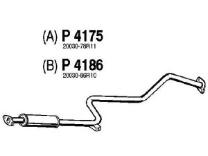 FENNO P4175 vidurinis duslintuvas 
 Išmetimo sistema -> Duslintuvas
20030-78R10, 20030-78R11