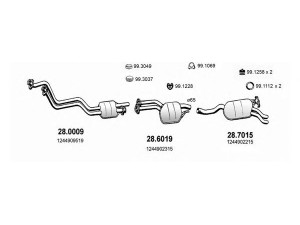 ASSO ART4037 išmetimo sistema 
 Išmetimo sistema -> Išmetimo sistema, visa