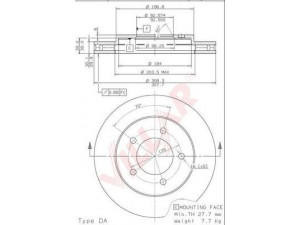 VILLAR 628.2001 stabdžių diskas 
 Dviratė transporto priemonės -> Stabdžių sistema -> Stabdžių diskai / priedai
YL1Z1125AA