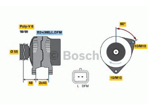 BOSCH 0 986 049 091 kintamosios srovės generatorius 
 Elektros įranga -> Kint. sr. generatorius/dalys -> Kintamosios srovės generatorius
5702 A5, 5705 6N, 5705 8F, 5705 8H