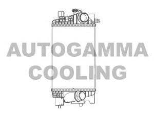 AUTOGAMMA 105679 tarpinis suslėgto oro aušintuvas, kompresorius
1302140, 13283251