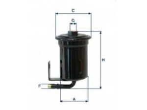 UNIFLUX FILTERS XB256 kuro filtras 
 Techninės priežiūros dalys -> Papildomas remontas
23300-50090, 23300-50110, 23300-50090