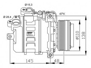 NRF 32465G kompresorius, oro kondicionierius 
 Oro kondicionavimas -> Kompresorius/dalys
64526915388, 64526916232, 64526918000