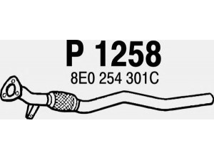 FENNO P1258 išleidimo kolektorius 
 Išmetimo sistema -> Išmetimo vamzdžiai
8E0253301AM, 8E0253301AR, 8E0253301C