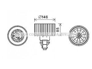 AVA QUALITY COOLING AI8374 elektrovariklis, vidinis pūtiklis 
 Šildymas / vėdinimas -> Orpūtė/dalys
4A0959101, 4A0959101A